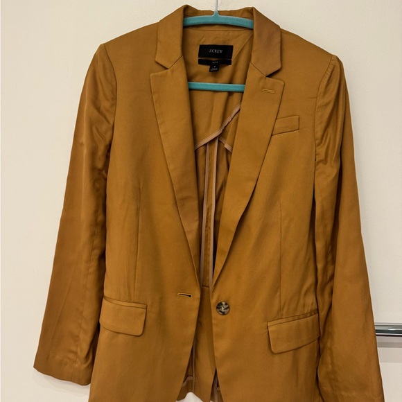 NWOT J.Crew Alfie brown blazer in Gramercy twill - Picture 2 of 5